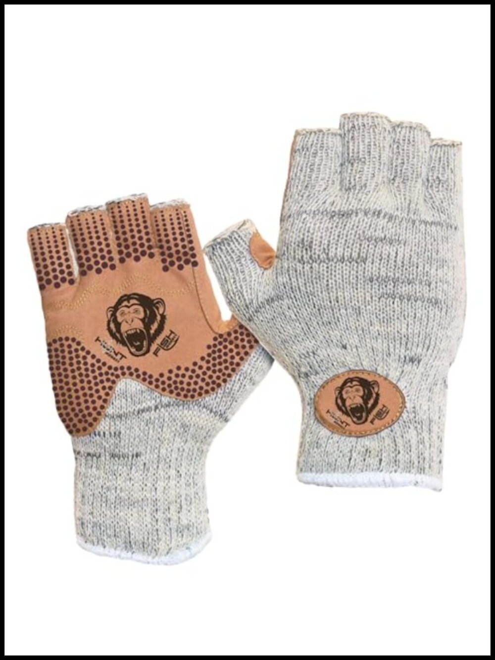 Wool Winter Ice Fishing Glove Four Way Stretch Non-Slip Grip